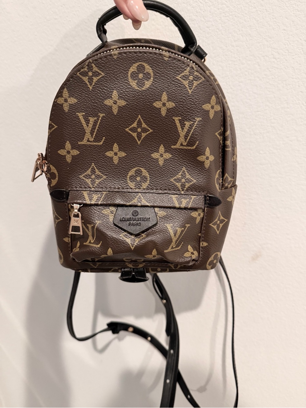 Louis Vuitton Monogram Mini Backpack in Brown and Gold
